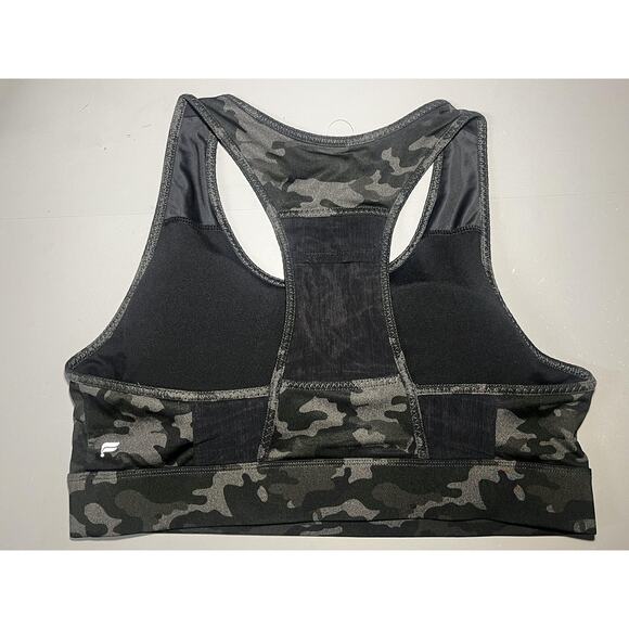 Fabletics Sports Bra Womens 2XL Camo Mila Medium Impact Racerback Athletic - Picture 2 of 7